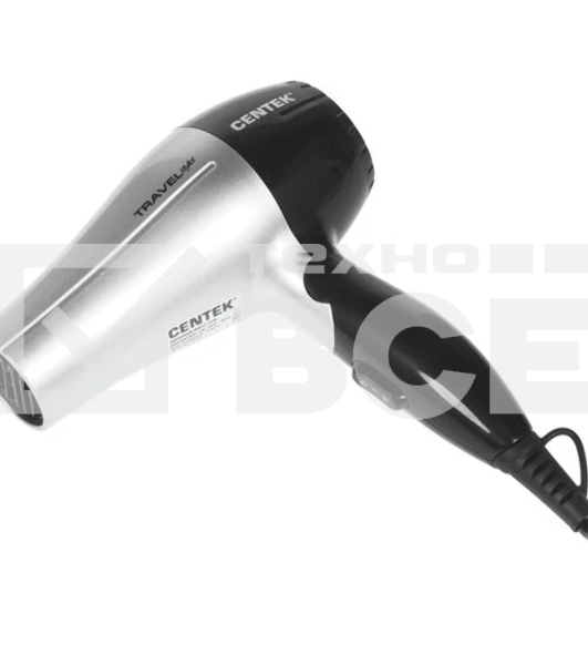 Фен Centek CT-2258 серебристый/черный, 850 Вт, компактный
