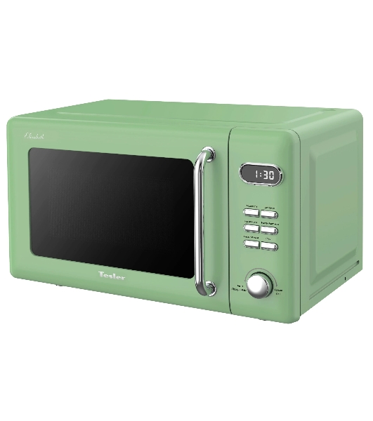Микроволновая печь TESLER ME-2035 зеленый, 20 л, 700 Вт, переключатели - кнопки, поворотный механизм