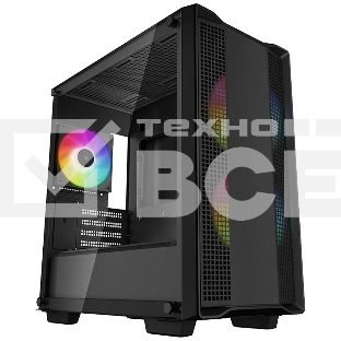 Компьютерный корпус DeepCool CC360 ARGB (R-CC360-BKAPM3-G-1) (mATX, без БП, 2xUSB, с окном)