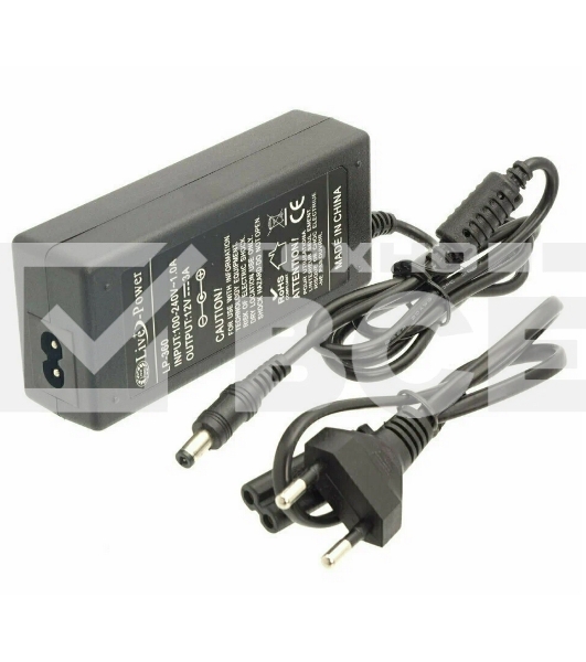 Блок питания для монитора и телевизора LCD 12V, 3.5A, 5.5x2.5mm OEM