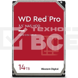 Жесткий диск WD SATA-III 14TB WD142KFGX NAS Red Pro (7200rpm) 512Mb 3.5