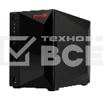Сетевой накопитель ASUSTOR AS5402T 2-Bay NAS/Media player/Intel Celeron N5105 2.0GHz up to 2.9GHz, 4GB SO-DIMM DDR4, noHDD(HDD,SSD),/2x 2,5Gb (LAN)/3xUSB3.2,HDMI; 90IX01R1-BW3S20, фото3