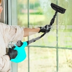 Пароочиститель ручной Kitfort КТ-9138-2 1050Вт черный/зеленый, фото4