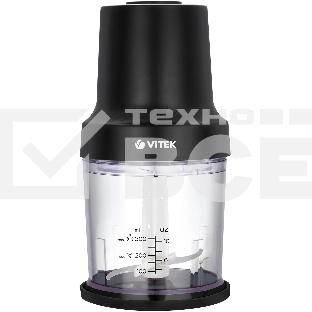 Измельчитель электрический Vitek VT-7131 0.3л. 800Вт черный
