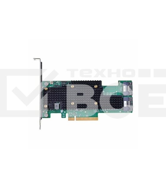 HBA-адаптер Broadcom 9600-16i SGL (05-50111-00)  PCIe v4 x8 LP, Tri-Mode SAS/SATA/NVMe 24G HBA, 16port (2*int SFF8654), SAS4016 IOC, RTL