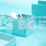 Подставка Deli ENS011blue Nusign 2отд. для письменных принадлежностей 84х84х86мм синий пластик, фото4