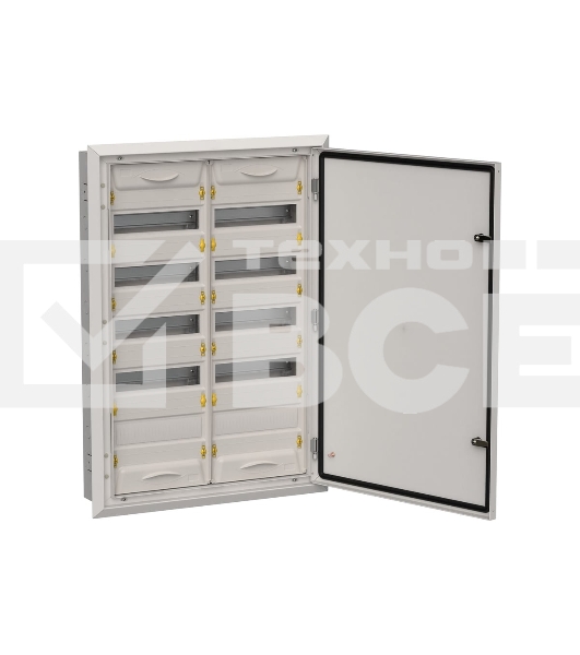 Корпус металлический IEK TITAN 5 ЩРв-120 (2х60) 880х625х130мм IP31 серый (одна дверь)