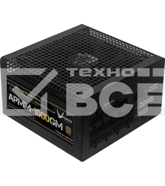 Блок питания Aerocool / Formula ATX 1000W APMM-1000GM Gen.5 80 PLUS  gold (20+4pin) APFC 120mm fan 8xSATA Cab Manag RTL