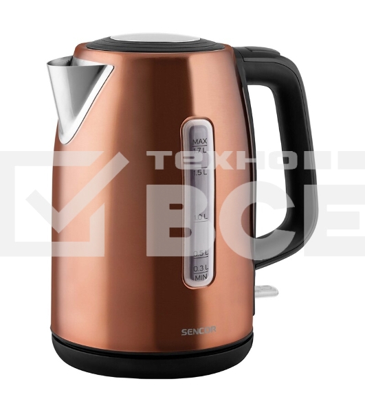 Чайник электрический Sencor SWK 7002CO 1.7 л, 2200 Вт, коричневый