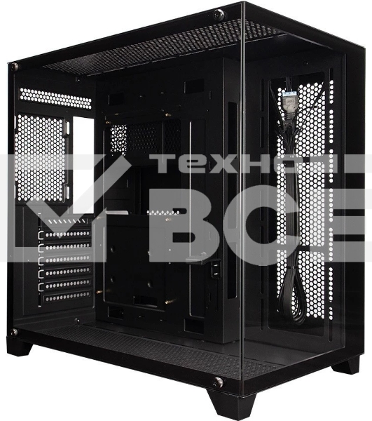Компьютерный корпус 1STPLAYER MEGAVIEW MV8-TP Black / ATX / MV8-TP-BK