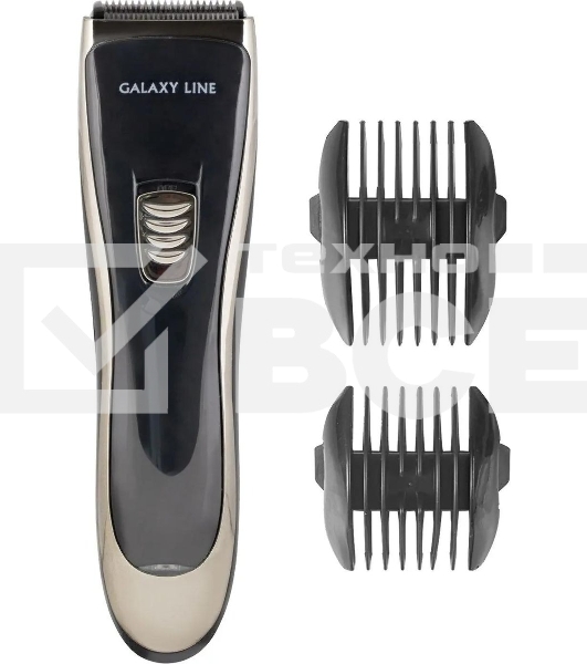 Набор для стрижки Galaxy Line GL 4165, черный, 3 Вт, время непрерывной работы до 1,5 ч, время зарядки около 2 часов, аккум. Li-Ion 3,7 В, емкость аккум. 600 мА*ч, лезвия из нержав. стали, ширина лезвия 40 мм, 2 насадки-расчески (3 и 6 мм, 9 и 12 мм), USB 