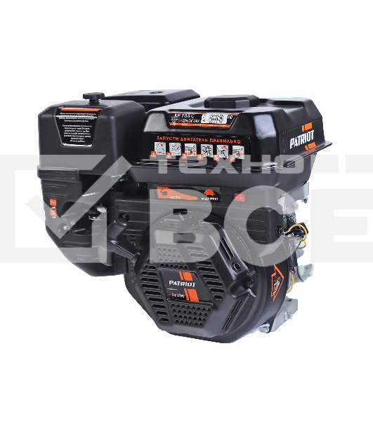 Двигатель PATRIOT XP 708 C, Мощность 7,0 л.с.; 212 см³; 3600об/мин; бак 3,6л.; хвостовик конус; вес 15 кг.
