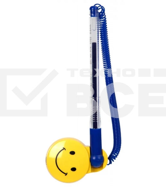 Ручка гелевая Deli E6793blue, d=0.5мм, синие чернила, на подставке сменный стержень, линия 0.35мм