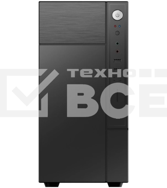 Компьютерный корпус с блоком питания 450Вт./Case Forza mATX case, black, w/PSU 450W 12cm, w/2xUSB 2.0, w/pwr cord, w/o FAN