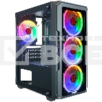 Компьютерный корпус Ginzzu CL690 mATX FAN 4*12FRGb, фото9