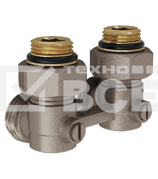 Узел нижнего подключения Royal Thermo угловой 1/2