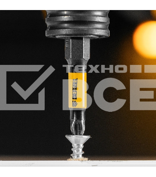 Набор бит Denzel PH1х50, сталь S2, круглый профиль, 10 шт.