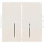 Выключатель 2-кл. с индик. LEZARD СП ZIMA IP20 10А безвинт. зажим, слон. кость 704-9088-112QC, фото 1