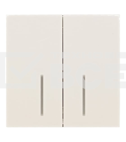 Выключатель 2-кл. с индик. LEZARD СП ZIMA IP20 10А безвинт. зажим, слон. кость 704-9088-112QC