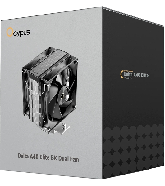 Кулер для процессора Ocypus Delta A40 Elite BK Dual Fan (Delta-A40-BK2NNWN00X-GL)