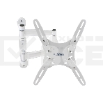 Кронштейн для телевизора Kromax TECHNO-5 белый, 15'-55' макс. 35 кг, настенный, поворот и наклон, фото 1