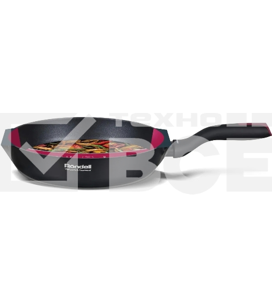 Сковорода Rondell Lilac RDA-1978 круглая 24см, покрытие: Xylan Plus ручка несъемная (без крышки) черный