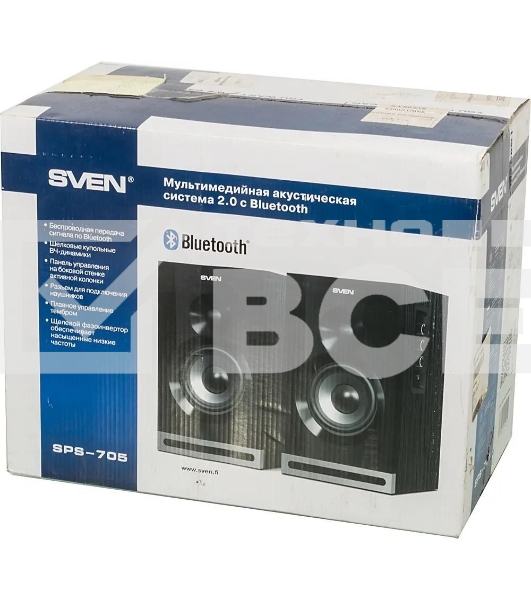 Акустическая система SVEN SPS-705 2.0 черный 40Вт