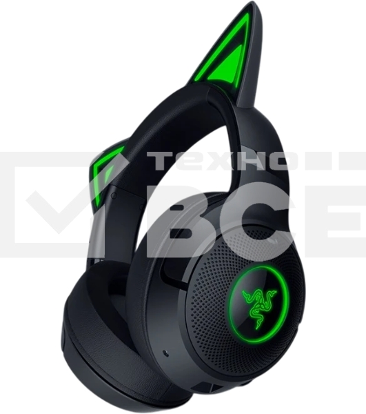 Гарнитура Razer Kraken Kitty V2 BT чёрный, беспроводная, Bluetooth, подсветка Razer Chroma RGB