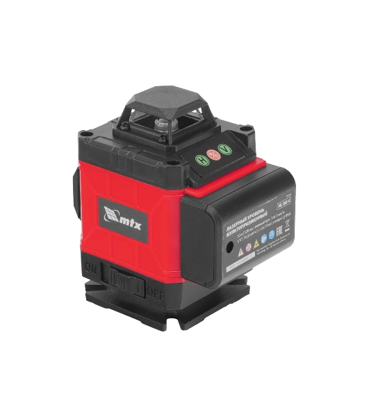 Лазерный уровень м-призм. MTX ML 360-4 Basic SET, 30 м, зеленый луч, акк. Li 3000 мА·ч, сумка
