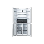 Холодильник Centek CT-1744 NF White Glass белый трехкамерный 267/148л морозилка снизу, No Frost, Side by Side, фото3