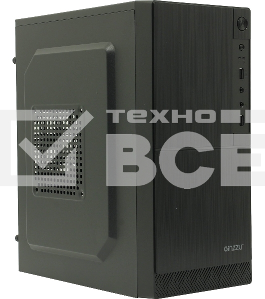 Компьютерный корпус Ginzzu A190 2*USB 2.0,AU w/o PSU