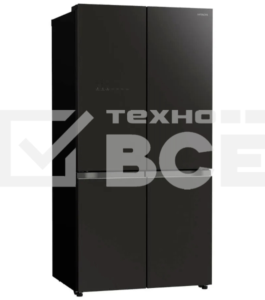 Холодильник Hitachi R-WB720VUC0 GMG серый стекло трёхкамерный инвертер 372/196л морозилка снизу