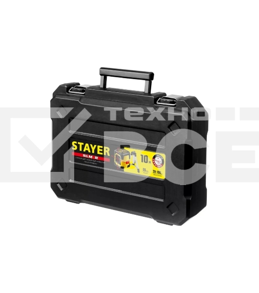 Нивелир STAYER SLM-2 лазерный, 10м, точн. +/-0,5 мм/м,  штатив, кейс