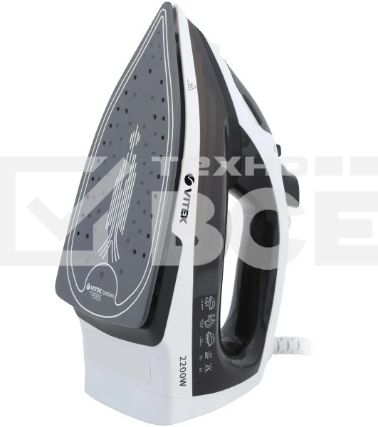 Утюг Vitek Metropolis VT-8338 серый/белый