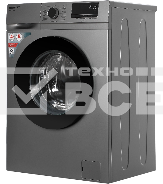 Стиральная машина Kraft KF-MDS6107G серый, загрузка фронтальная 6 кг, 1000 об/мин., класс: А+