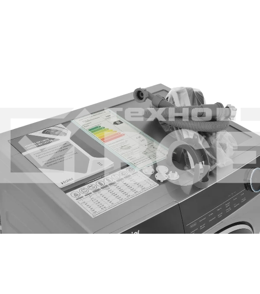 Стиральная машина Haier HWD80-BP14979S серебристый, загрузка фронтальная 8 кг, 5 кг - сушка, 1400 об/мин, класс: B