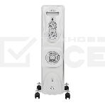 Масляный обогреватель Engy EN-1307F Classic (7 секций), белый, 2000 Вт, 25 м2, термостат, фото2