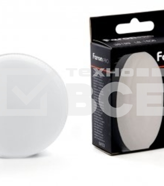Лампа светодиодная Feron PRO LB-1506 6Вт GX53 теплый таблетка