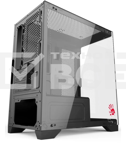 Компьютерный корпус Bloody BD-CC103 черный без БП mATX 7x120мм 1xUSB 2.0 1xUSB 3.0 audio bott PSU