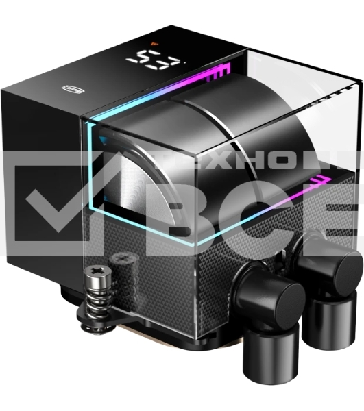 Система охлаждения PCCooler DS360 BK (310W, 360мм, LED temp., Black, ARGb Pump/Fans: 3x120мм, 86.73CFM, 28dBA, 2200RPM/Pump height 67мм, 28dBA, 3200RPM, Rad thickness 27мм/S: 1851, 1700, 1200, 20XX, 115X, AM5, AM4)