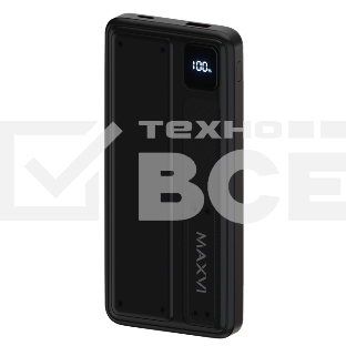 Портативный аккумулятор Maxvi PB10-10 10000 мАч, 2A USB + кабели: Type-C/Lightning