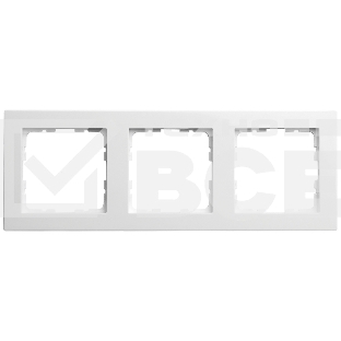 Рамка Jasmart 3-м G-Classic белый глянцевый