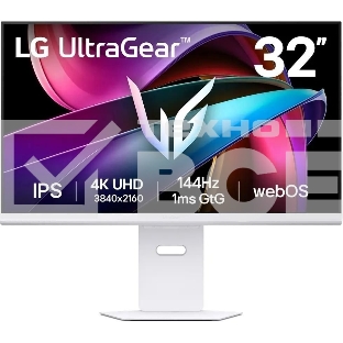 Монитор 31.5' LG UltraGear 32G810SA-W IPS 3840x2160, 144 Гц, 1 мс, 16:9, 400 кд/м², 2xHDMI 2.1, DP 1.4, USB-C (65 Вт PD), 3.5 Jack, динамики (2x7 Вт), DisplayHDR 400, FreeSync Premium, G-Sync Compatible, Smart (webOS, Wi-Fi, BT), белый