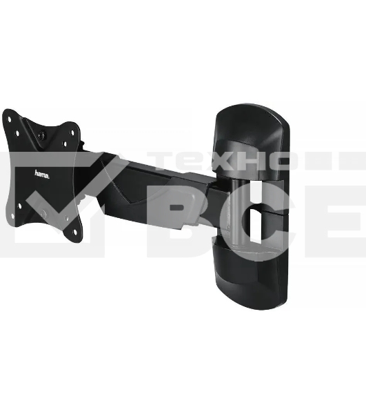 Кронштейн для телевизора Hama FULLMOTION черный, 10'-26' макс. 25 кг, настенный