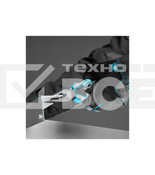 Плоскогубцы Gross 16972 165 мм, комбинированные, трехкомпонентные рукоятки