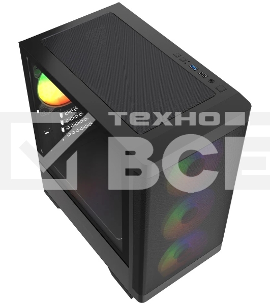 Корпус PowerCase Mistral Micro A13B, Micro-Tower, чёрный