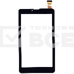 Сенсорное стекло (тачскрин) ZYD070-262-FPC-V02, черное, фото 1