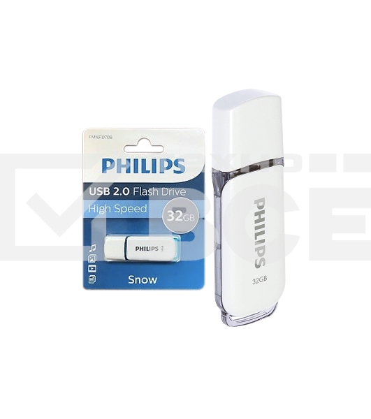 Флеш диск 32GB PHILIPS SNOW2.0 32GB, USB 2.0
