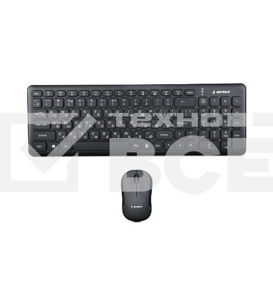 Комплект клавиатура+мышь беспроводные Gembird KBS-9200, 2.4ГГц