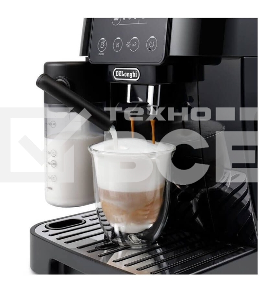 Кофемашина автоматическая DeLonghi Magnifica S ECAM220.60.B черный, исп. кофе - молотый/зерновой, 1.8 л, 1450 Вт, 15 Бар.